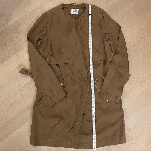 VERO MODA Tan Vmicon 3/4 Trench Coat - Picture 11 of 11